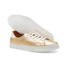 Tenis feminino sapatenis casual de couro legitimo classico confortavel-Feminino