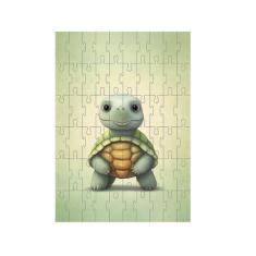 Quebra-Cabeça Exclusivo Animais Fofinhos Tartaruga 60 Peças - Coleção 
