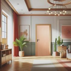 Porta de Madeira Maciça 210x100cm Lisa 00 Jb Portas Curupixá