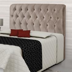 Cabeceira Queen Estofada 163cm Grécia Carmolar Palha