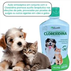 Shampoo e Condicionador Clorexidina Kelldrin Carrapato Piolho Pulga Sa