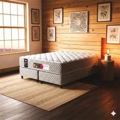 Cama Box King Castor Sleep Max D33 193x203x45 + Box Castor