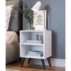 Mesa de Cabeceira com Prateleira 39cm Linha CB CB200 Completa Móveis, 