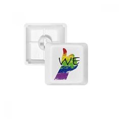 LGBT Rainbow Flag We Keycap Kit de atualização para jogos com teclado mecânico PBT