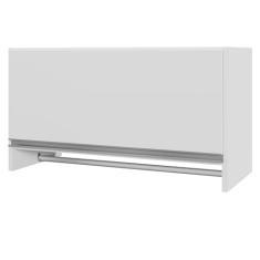 Armário Multiuso Aéreo Cabideiro Grécia L03 Branco - Lyam Decor