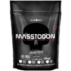 Hipercalórico Masstodon 3kg Refil - Black Skull, Baunilha