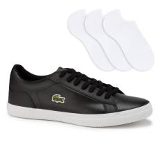 Kit Tênis Lacoste Lerond + 3 Pares De Meias Selene Esportivas