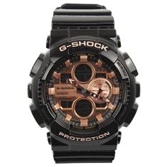 Relógio CASIO G-SHOCK masculino rosê preto GA-140GB-1A2DR