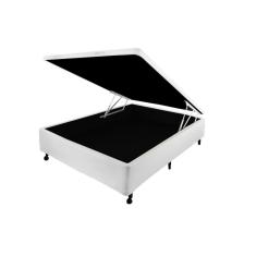 Cama Box Baú Castor Casal Corano Branco 138x188x35cm
