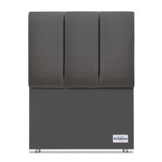 Cabeceira South Veluto Cinza Solteiro (11x90x125) - Ortobom