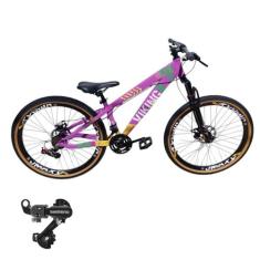 Bicicleta Aro 26 Vikingx Tuff 25 Cambio Shimano Traseiro 21v Mtb Freer