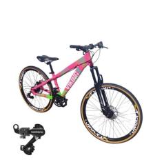 Bicicleta Aro 26 Vikingx Tuff 25 Cambio Shimano Traseiro 21v Mtb Freer