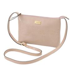 Bolsa De Couro Legítimo Feminina Transversal Mariart 2190