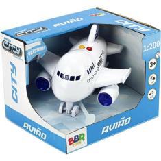 Avião De Brinquedo Com Som E Luzes - bbr Toys R3340