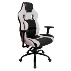 Cadeira Gamer Com Almofada Linha Gamer Racing Branco