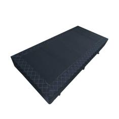 Base Box Blindado Solteiro AColchoes Poliéster Preto 40x88x188