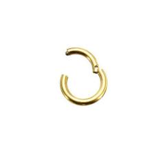 Piercing Argola Segmento Articulado em Titânio Gold 6mm