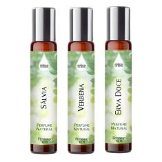Kit 3 Perfumes Spray 10Ml Feminino - Notas Verdes Charmosas