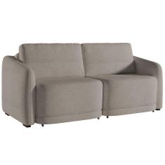 Sofá Cama Casal Para Sala 216cm Polska K04 Bouclê Bege Escuro - Mpozenato