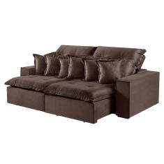 Sofá 5 Lugares Retrátil e Reclinável M-144 Veludo Martins