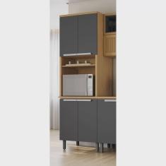 Paneleiro 4 Portas Nicho para Forno 100% Mdf New Porto