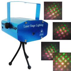 Projetor Laser Holografico Efeitos Luzes Festas Natal Strobo Canhao (888645)