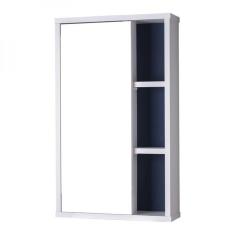 Espelho Para Banheiro Com Armário Milano Branco E Azul