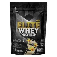 Elite Pro Whey Protein Concentrado 80% - Baunilha - 1kg - Soldiers Nutrition