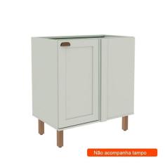 Balcão de Cozinha de Canto Iluminata 1 PT Verde Mint - GENIALFLEX