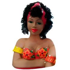 Boneca Namoradeira Morena Grande com Faixa no Cabelo - Vermelha - VihL