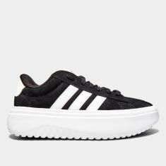 Tênis Adidas Grand Court Platform Suede Feminino-Feminino