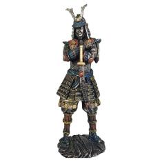 Estatua Samurai Japonês Decoração Guerreiro Medieval Grande