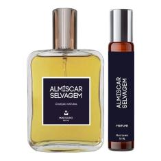 Kit Perfume Almíscar Selvagem 100ml + Roll On 10ml Masculino