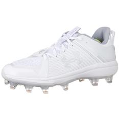 Under Armour Tênis de beisebol masculino Yard Low Mt TPU, Branco, 39