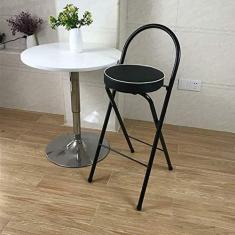 Banquetas De Bar Dobráveis ​​de 28 Polegadas Com Encosto, Banqueta De Cozinha Estofada Redonda, Estrutura De Metal, Cadeira De Pátio,bonny369