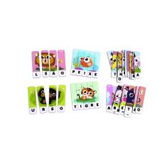 Brinquedo De Soletrar Palavras - Quebra-Cabeça De Animais