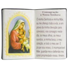 Escultura De Livro Consagração A N.Senhora
