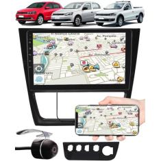 Multimídia 9" Polegadas Vw Gol Saveiro Voyage G6 Espelhamento USB Blue