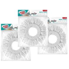 Kit 3 Refil Microfibra Esfregão Mop Fit e Odyssey Fit Flash Limp RMOP5