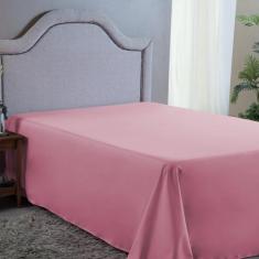 Lençol Cama Super King Sem Elástico 400 Fios Micro Percal Aveludado Ca