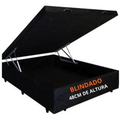 Cama Box Baú Casal com 48cm de altura - Super Reforçada