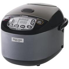 Panela de Arroz Elétrica até 10 xícaras não Cozidas com Painel de Controle, 110V 880W, Zojirushi NL GAC18, Preta