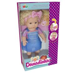 Boneca Danadinha Loira Milk Brinquedos 767