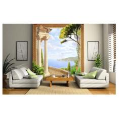 Papel De Parede Paisagem Digital Ban 3D Dav69 - Você Decora