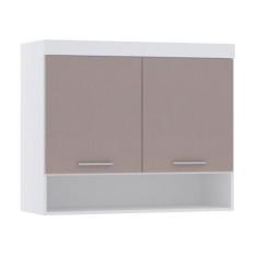 Armário Aéreo Maleiro Modulado 97cm 2 Portas Alpes Luciane Móveis, Bra