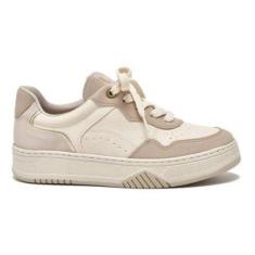 Tenis Via Marte Cordão Preto E Branco-Feminino