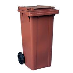 Lixeira Carro Coletor Lixão 120 L Contentor Lixo - Branco