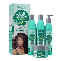 Kit Capilar Deu Onda Cachos Perfeitos Mary Life Com Oleo coco
