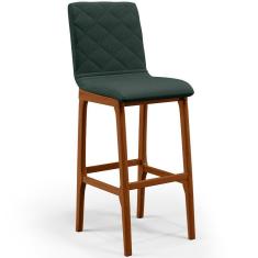 Banqueta Alta Para Cozinha Zoe B04 Verde Musgo