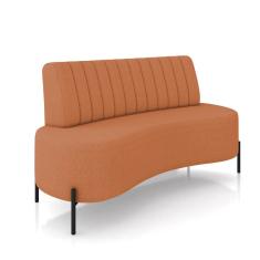 Sofá 2 Lugares Living 160cm Pé Ferro Pto Maraú Bouclê K01 - D`Rossi